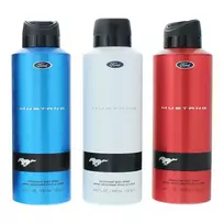 FORD Set: Mustang Blue Deodorant Spray, For Men, 200 ml + Mustang Red Deodorant Spray, For Men, 200 ml + Mustang White Deodorant Spray, For Men, 200 ml