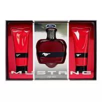 FORD Set: Mustang Red, Eau de Toilette, For Men, 100 ml + Mustang Red, After-Shave Balm, 100 ml + Mustang Red, Cleansing Shower Gel, For All Skin Types, 100 ml