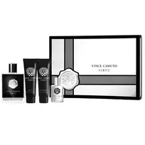 Vince Camuto Set: Virtu, Eau de Toilette, For Men, 100 ml + Virtu, Eau de Toilette, For Men, 15 ml + Virtu, Moisturizing After-Shave Balm, 90 ml + Virtu, Shower Gel, Body Wash, 90 ml