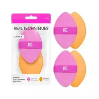Real Techniques Miracle 2-in-1 Powder Puff Duo, 2 Pieces