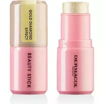 Dermacol Illuminating Bronzer + Diamond-effect Highlighter Stick (Beauty Stick) 7 G - Shade: 1 ROSEGOLD GLOW EFFECT