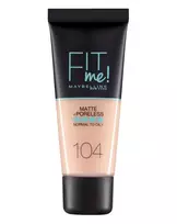 Maybelline Fit Me Matte + Poreless Liquid Foundation, 104, Soft Ivory, 30 ml