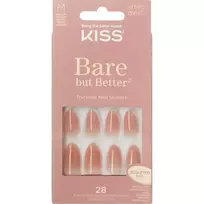 Kiss My Face KISS Bare but Better Press on Glue Nails - Fairest Nude