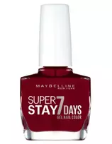 Maybelline Forever Strong Super Stay 7 Days Top Coat, Nail Polish, No. 265, Divine Wine, 10 ml