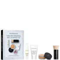 Bareminerals I Am An Original Set: Prime Time, Vitamin E, Smooth Wear, Foundation Primer, Golden Tan, 15 ml + Mineral Veil, Matte Finish, Loose Setting Powder, Golden Tan, 2 g + Setting, Powder Brush