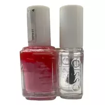 Essie Set: Nail Enamel, Vegan, Glossy Shine Finish, Nail Polish, 20, Lovie Dovie, 13.5 ml + Nail Care - Good To Go, Top Coat, Nail Strengthening Lacquer, 5 ml
