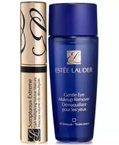 Estee Lauder Extreme Lashes Set: Gentle Eye Makeup Remover Lotion, 30 ml + Sumptuous Extreme Waterproof Volumizing Mascara, Black, 2.8 ml