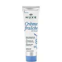 Nuxe Beauty Crème Fraîche, Moisturizing Cream, Make-Up Remover Milk  AND  Plumping Mask 3-In-1, 100 ml *Tester
