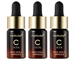 Medicube Set, Deep Vita C, Brightening Tonic Lotion, For Face  AND  Neck, 3 pcs, 30 g