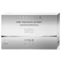 Labo Crescina Follicular Islands 1700, For Growth Stimulation, Serum Treatment Ampoules, For Scalp, For Men, 10 + 10 pcs