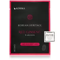 KORIKA Korean Heritage Red Ginseng  AND  Adenosine Anti-Aging Sheet Mask, Anti-Wrinkle Sheet Mask, 25g