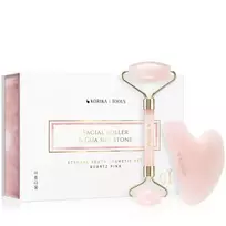 KORIKA Tools Roller  AND  Gua Sha Facial Massage Roller  AND  Rose Quartz Massage Tools