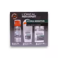L´Oréal Paris L'Oréal Paris Men Expert Travel Set: Hydrating  AND  Regenerating Cream, Alcohol-Free, Day  AND  Night, For Face, 50 ml + Anti-Sweat Deodorant Roll-On, Alcohol-Free, For Men, 50 ml + Gly