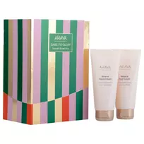 Ahava Dare To Glow Set: Dead Sea Water, Hydration, Hand Cream, 100 ml + Mineral, Nourishing Foot Cream, 100 ml