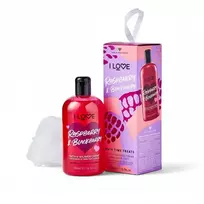 I love Set: Raspberry  AND  Blackberry, Hydrating Shower Gel, Suitable for All Skin Types, 500 ml +, Body Sponge