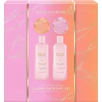 Baylis  AND  Harding Set Regalo Bellezza, Bath Set with Jojoba, Vanilla  AND  Almond Oil, 4-Piece Gift Set (Body Care Set)