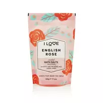 I love Signature Collection, English Rose Bath Salt, 500 g