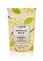 I love Signature Collection, Vanilla Milk Bath Salts, 500 g