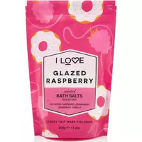 I love Signature Collection, Glazed Raspberry, Bath Salt, 500 g