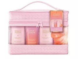 Baylis  AND  Harding Jojoba, Vanilla  AND  Almond Oil Vanity Bag Gift Set in Clear