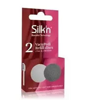 Silk'n FreshPedi Soft  AND  Medium Replacement Head for Electric Foot File, for FreshPedi – 2 Pieces