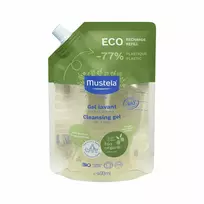 Mustela Organic Olive Oil Cleansing Shower Gel, For Hair  AND  Body, Suitable for All Skin Types, 400 ml
