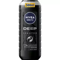 Nivea Shampoo, Revitalizing Shampoo for Oily Hair and Scalp Men (Deep Shampoo). Contents: 500 ml (500ml, Liquid Shampoo)