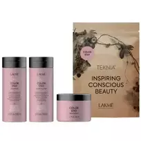 Lakmé Lakmé Teknia Color Stay Travel Pack: Shampoo 100 ml, Conditioner 100 ml, Treatment 50 ml