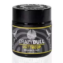 CrazyBull Crazy Bull Hair MattMeUp Medium Matte Paste - Water-Based Hair Styling Product, Vegan Styling Cream, Volumizing Hair Product - Melon Scent - 3.38 oz