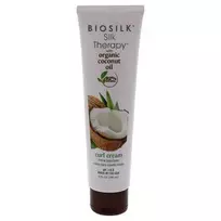 BioSilk Silk Therapy Curl Cream with Organic Coconut Oil, 5 oz
