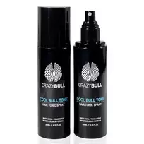 CrazyBull Crazy Bull Hair Tonic for Men - Cooling Hair Growth Spray with Castor Oil  AND  Menthol - Hydrating, Anti-Frizz, Heat Protection Spray for Oily  AND  Dry Scalps