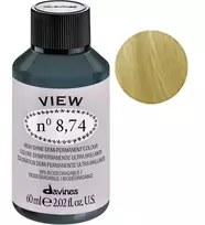 Davines View, Demi-Permanent Hair Dye, 8.74 Gloss, 60 ml