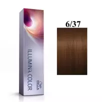 Wella Professionals Illumina Color, Permanent Hair Dye, 6/37 Dark Blonde Golden Chestnut, 60 ml