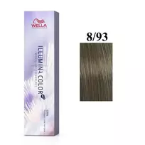 Wella Professionals Illumina Color Me+, Permanent Hair Dye, 8/93 Light Blonde Golden Blue, 60 ml