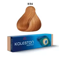 Wella Professionals Koleston Perfect, Permanent Hair Dye, 8/04 Light Blonde Copper Natural, 60 ml