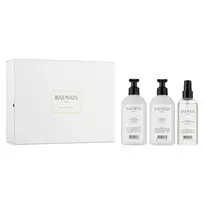Balmain Set: Volume Shampoo, 300 ml + Volume Conditioner, 300 ml + Volume Treatment Hair Spray, 200 ml + Scalp Brush