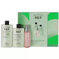 Ref Stockholm Gift Box Set: Weightless Volume, Sulfate-Free Shampoo, 285 ml + Weightless Volume, Sulfate-Free Conditioner, 245 ml + Shine Elixir, 80 ml