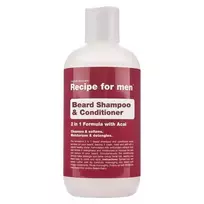 Recipe For Men Beard Shampoo  AND  Conditioner, Cleansing and Conditioning, Beard Shampoo, Moisture, 250 ml