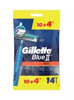 Gillette Blue Ii Plus Disposable Razors for Men, 14-Piece