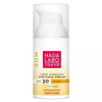 Hada Labo Tokyo Sun, Hyaluronic Acid, Hydrating Sunscreen Cream for Face, SPF 30, 50 ml