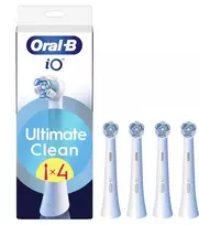 Oral-B Oral-B iO Ultimate Clean Replacement Brush Heads, White, 4 Count
