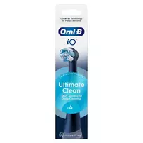 Oral-B Oral-B iO Ultimate Clean Replacement Brush Heads, Black, 4 Count