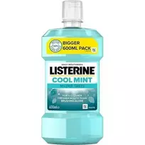 Listerine Cool Mint Milder Taste Mouthwash – Larger Size, 600ml