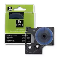 Qoltec Heat shrink tube for DYMO D1/DM1 | 9mm x 1.5m | White | Black overprint