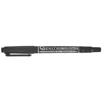 Geko Double-sided permanent black marker 1mm/0.5mm