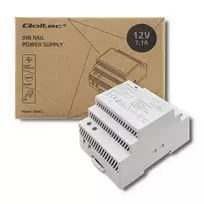 Qoltec DIN rail power supply | 85.2W | 12V | 7.1A | Gray