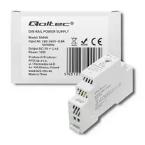 Qoltec DIN rail power supply | 12W | 5V | 2.4A