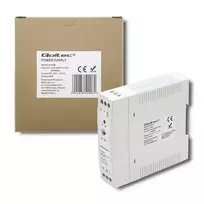 Qoltec DIN rail power supply | 20W | 12V | 1.67A | White | Slim