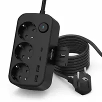 Huslog Power strip with phone holder HUS1056