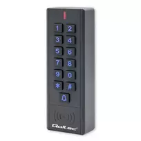 Qoltec Code lock CALISTO with RFID reader | Code | Card | Key fob | Doorbell button | IP68 | EM